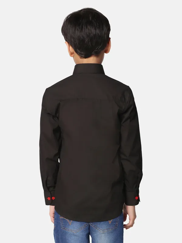 Kids_Black_Solid_Shirt_Black
