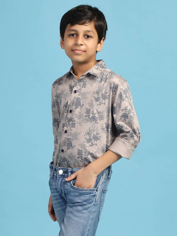 Boys_Grey_Printed_Shirt_Grey