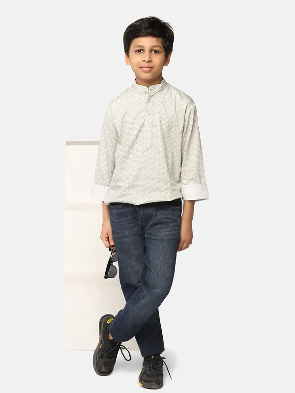 Boys_Green_Kurta_Shirt_Green