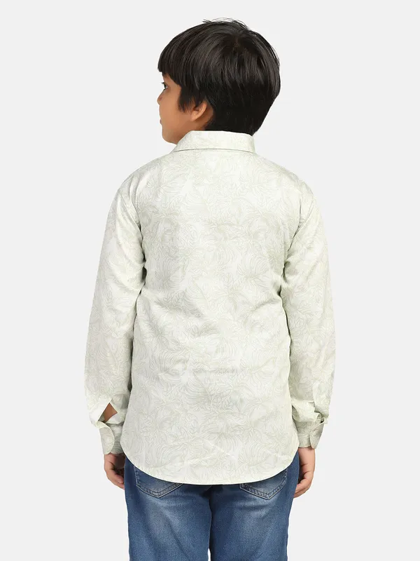 Boys_Green_Printed_Shirt_Green