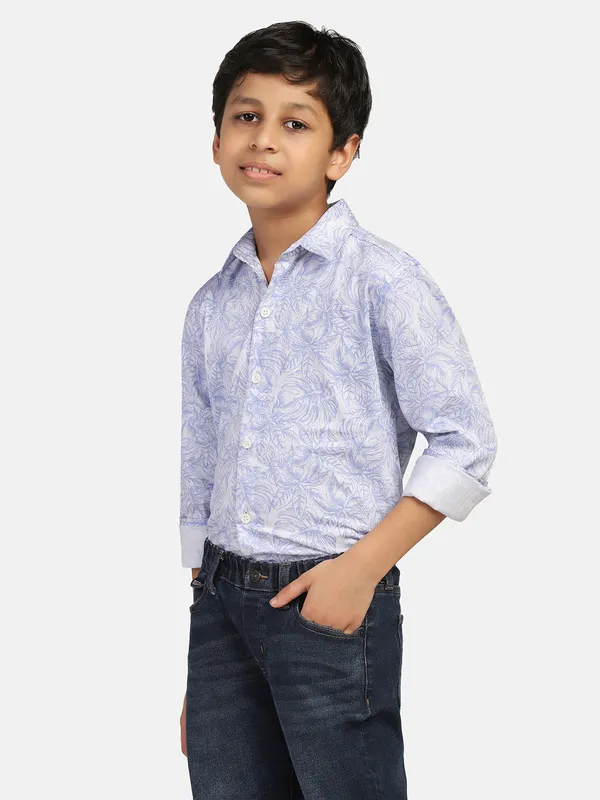 Boys_Blue_Printed_Shirt_Blue