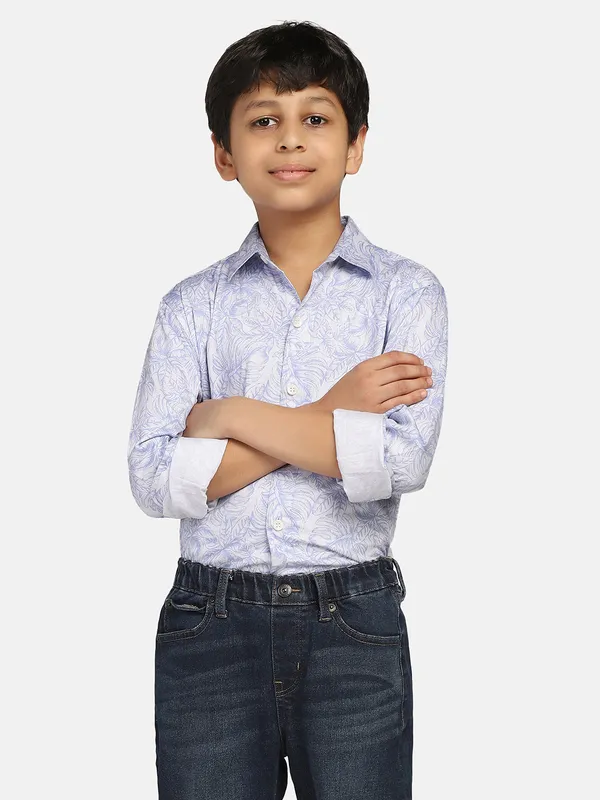 Boys_Blue_Printed_Shirt_Blue