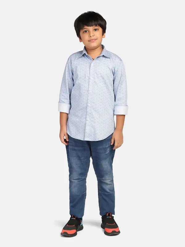 Boys_Blue_Printed_Shirt_Blue