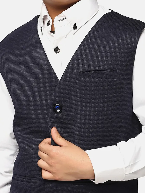 Boys_Blue_Textured_Waistcoat_Blue