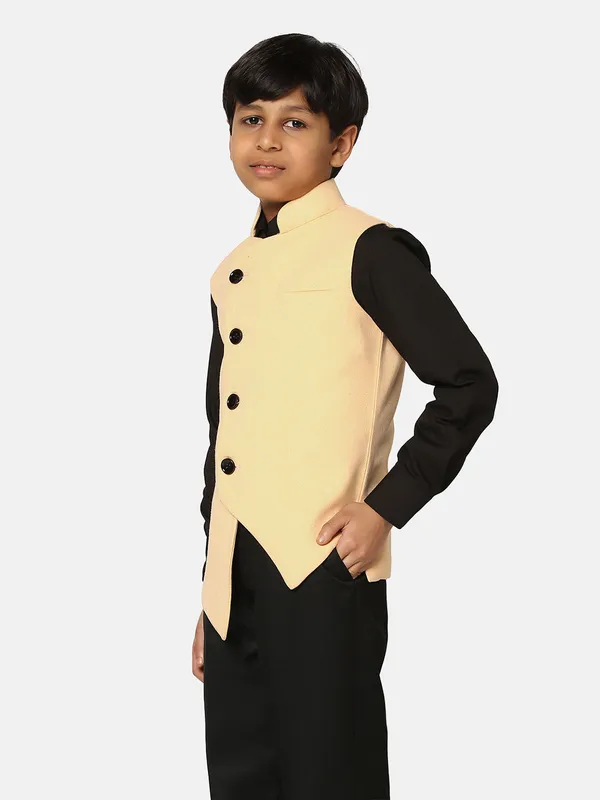 Boys_Yellow_3_Piece_Waistcoat_Set_Orange