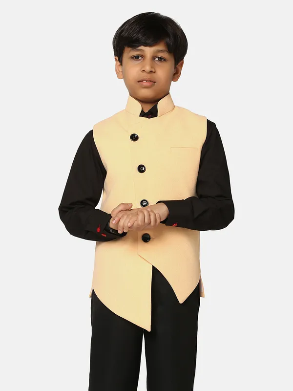Boys_Yellow_3_Piece_Waistcoat_Set_Orange