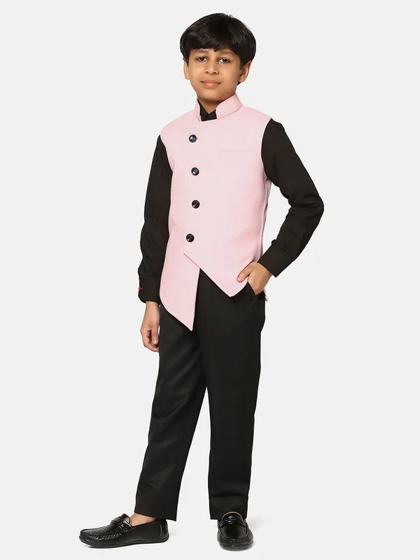 Boys_Pink_3_Piece_Waistcoat_Set_Pink