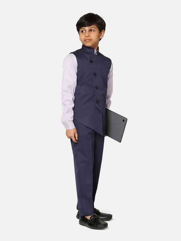 Boys_Navy_Blue_3_Piece_Waistcoat_Set_Blue