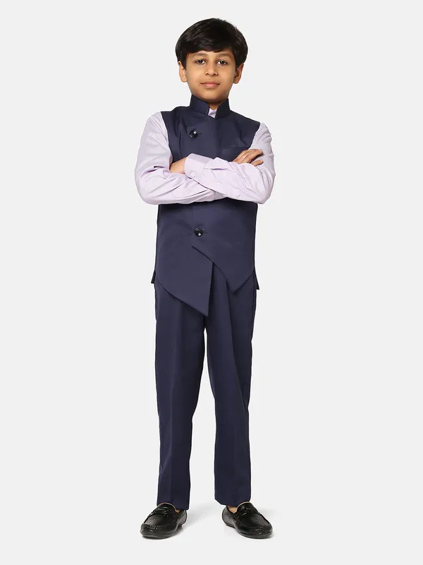 Boys_Navy_Blue_3_Piece_Waistcoat_Set_Blue