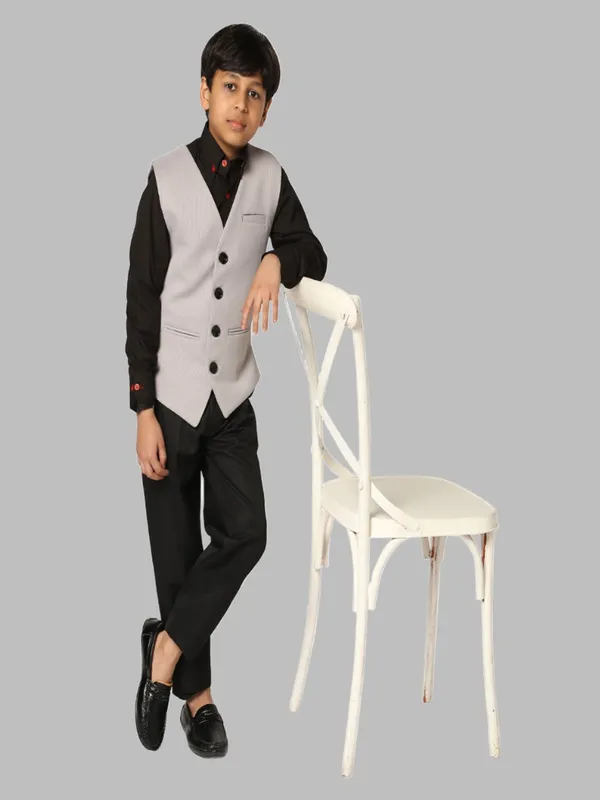 Boys_Grey_3_Piece_Waistcoat_Set_Grey