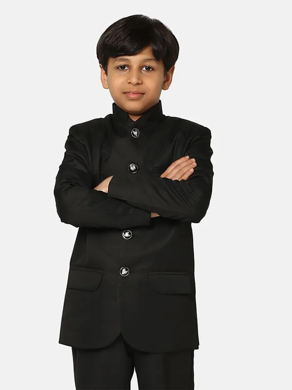 Kids_Black_Bandgala_Suit_Black