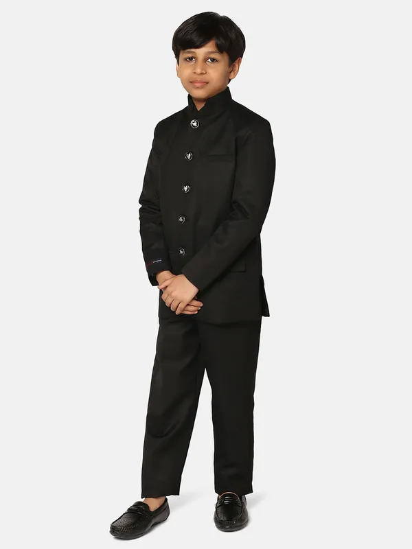Kids_Black_Bandgala_Suit_Black