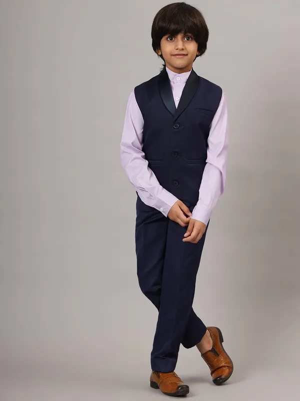 Kids_Blue_3_Piece_Waistcoat_Shirt_And_Trousers_Set_Blue
