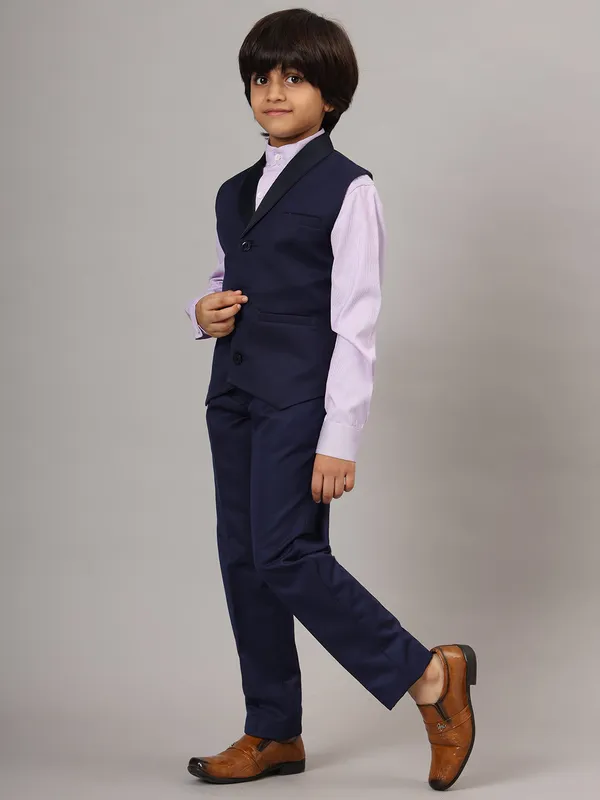 Kids_Blue_3_Piece_Waistcoat_Shirt_And_Trousers_Set_Blue