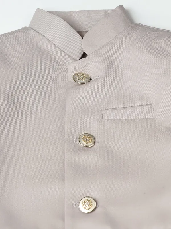 Beige_Bandhgala_Blazer_Trouser_Set