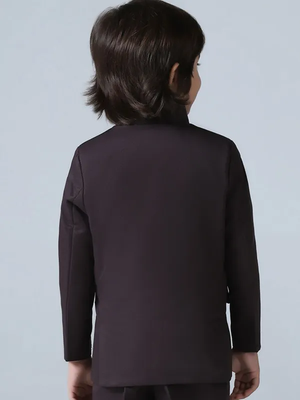Boys_Brown_Bandhgala_Blazer
