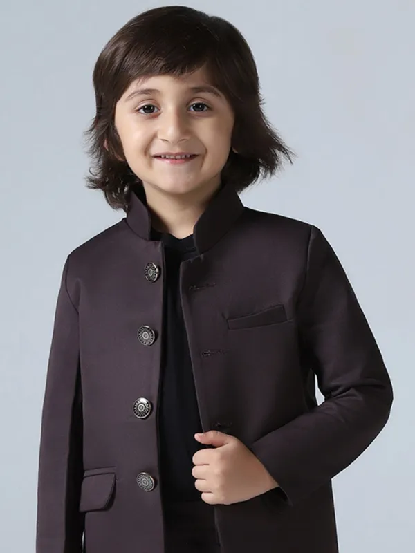 Boys_Brown_Bandhgala_Blazer