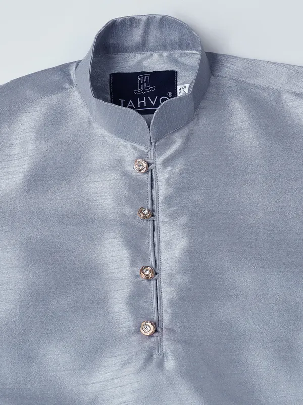 Boys_Grey_Dupion_Silk_Straight_Kurta_With_Trousers