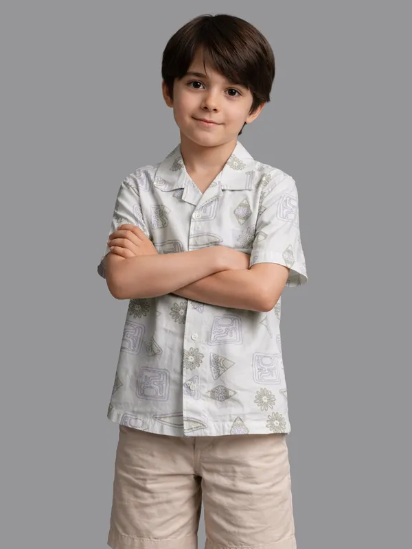 Boys_Cream_Printed_Shirt