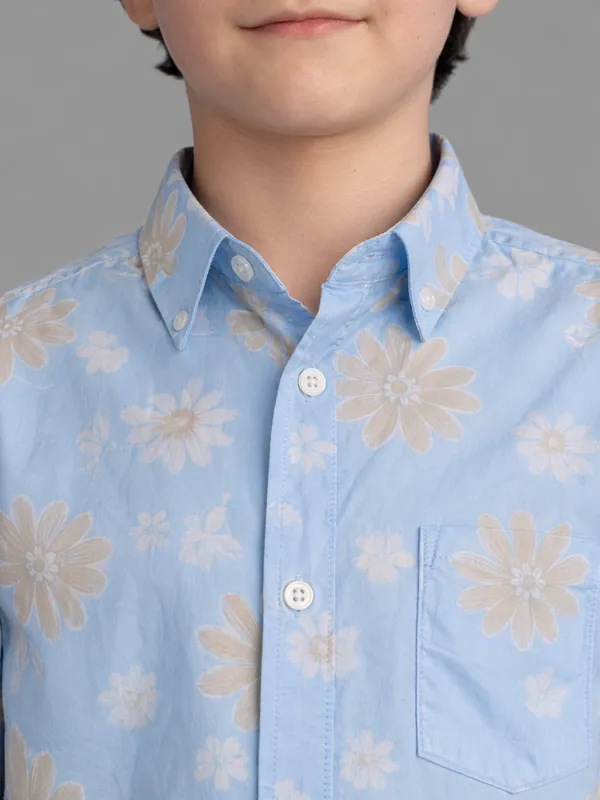 Blue_Floral_Printed_Shirt_For_Boys