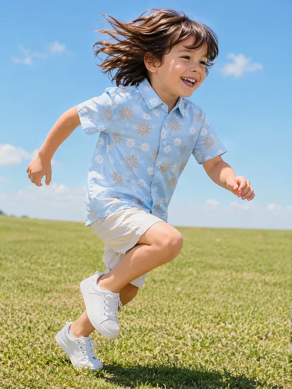 Blue_Floral_Printed_Shirt_For_Boys