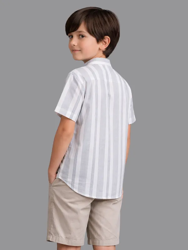 Grey_Half_Sleeves_Striped_Shirt