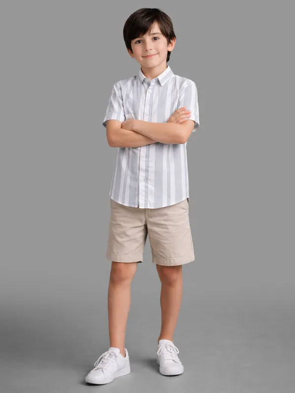Grey_Half_Sleeves_Striped_Shirt
