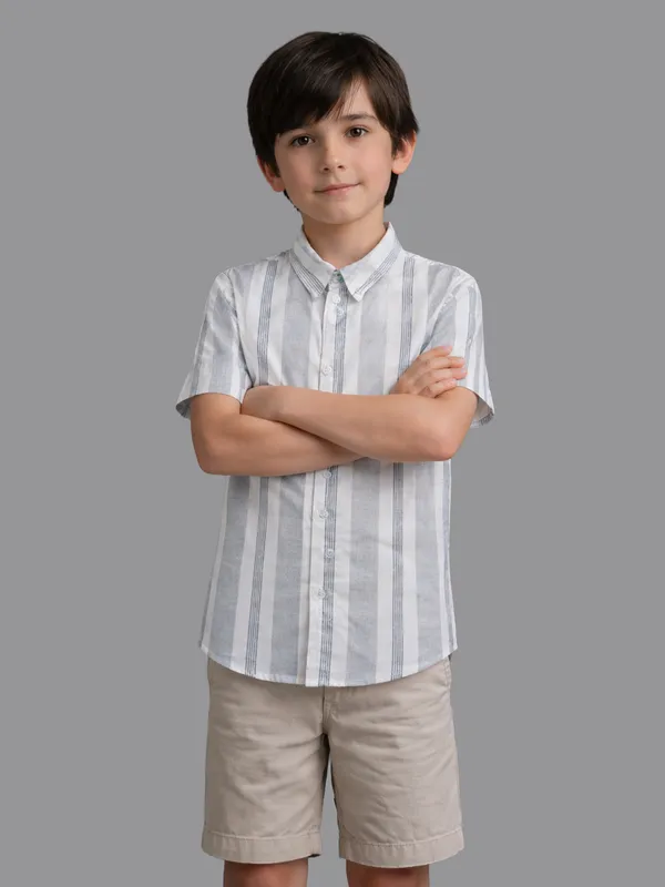 Grey_Half_Sleeves_Striped_Shirt