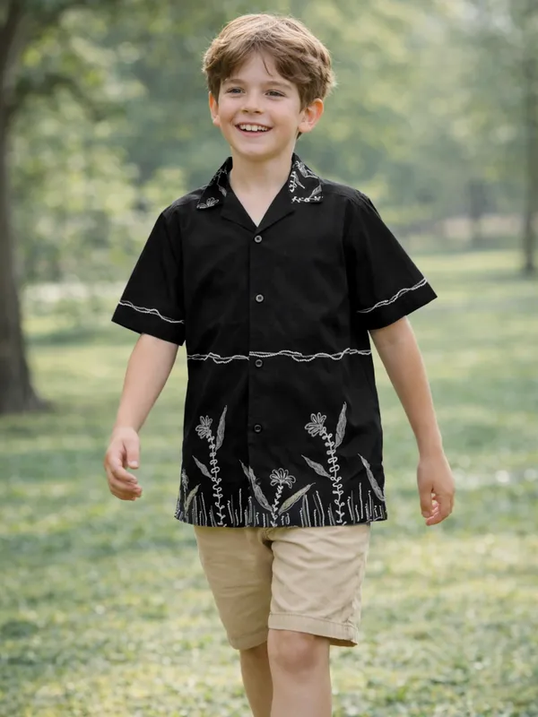Boy_Black_Printed_Shirt