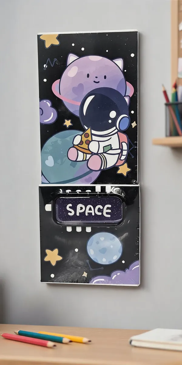 Black_Space_Astronaut_Print_Wall_Hanging_Organizer_For_Kids
