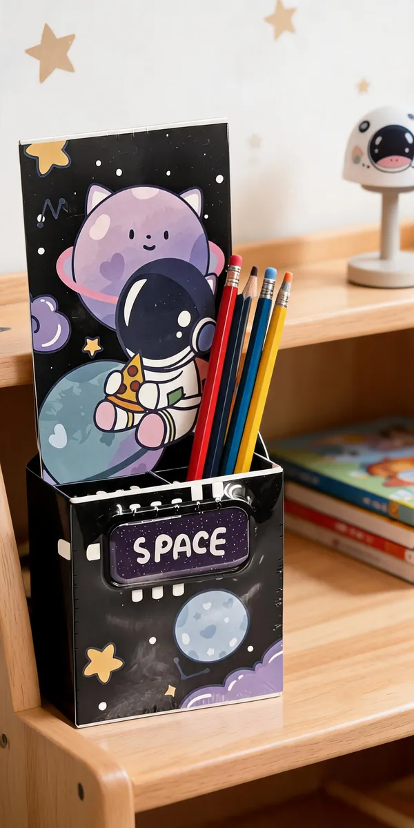Black_Space_Astronaut_Print_Wall_Hanging_Organizer_For_Kids