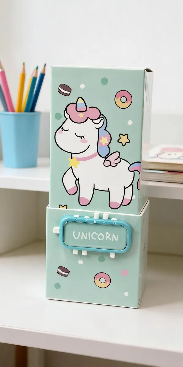 Green_Unicorn_Print_Lockable_Pencil_Box_For_Kids