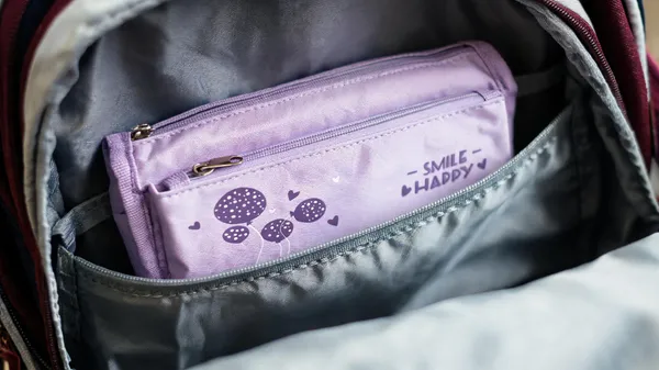 Purple_Fabric_Multi-Compartment_Zippered_Pencil_Pouch_For_Kids