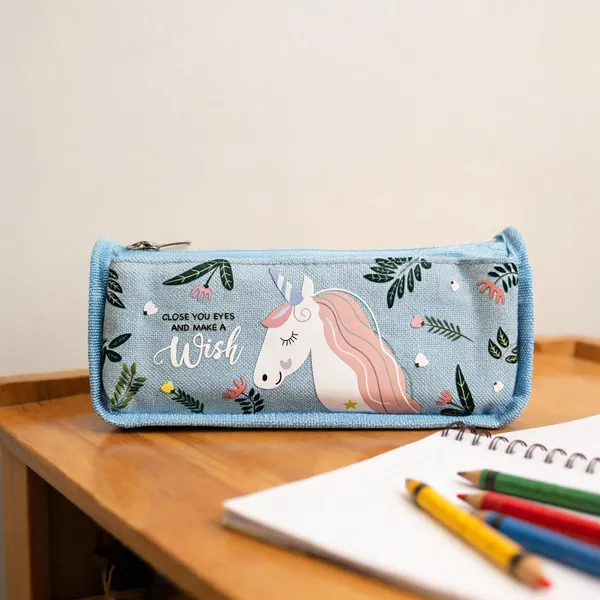 Blue_Fabric_Unicorn_Print_Pencil_Pouch_For_Kids