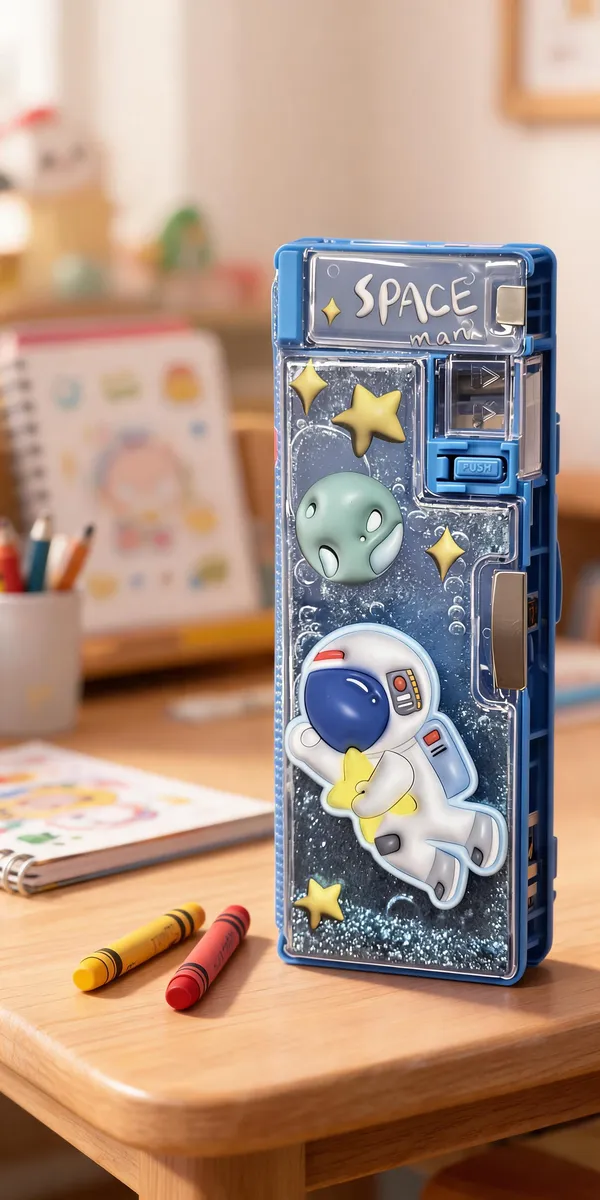 Blue_Space_Astronaut_Print_Pencil_Box_With_Sharpener_For_Kids