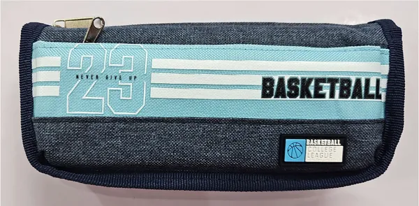 Blue_Fabric_Basketball_Print_Pencil_Pouch_For_Kids