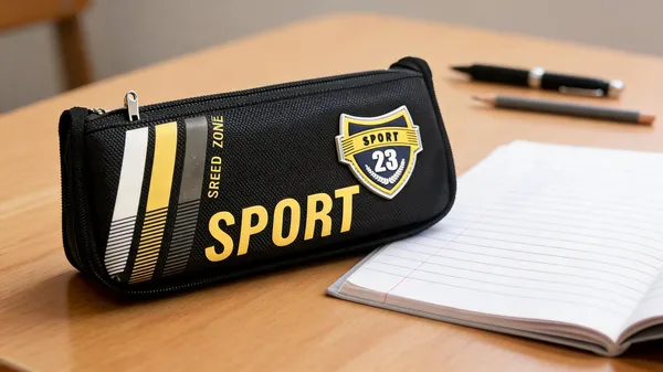 Black_Fabric_Sport_Print_Zippered_Pencil_Pouch_For_Kids