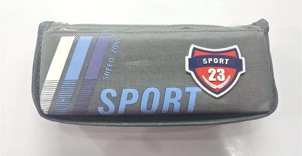 Grey_Sport_23_Stripe_Zippered_Pencil_Pouch_For_Kids