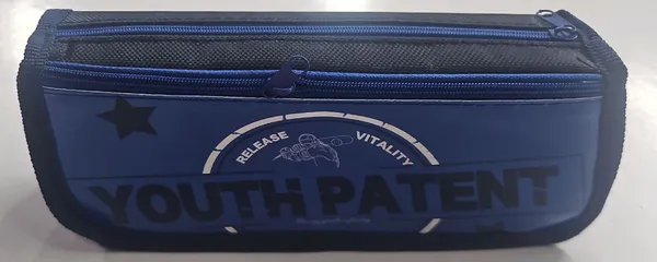 Navy_Blue_Fabric_Graphic_Print_Zippered_Pencil_Pouch_For_Kids
