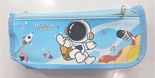 Blue_Astronaut_Space_Print_Zippered_Pencil_Pouch_For_Kids
