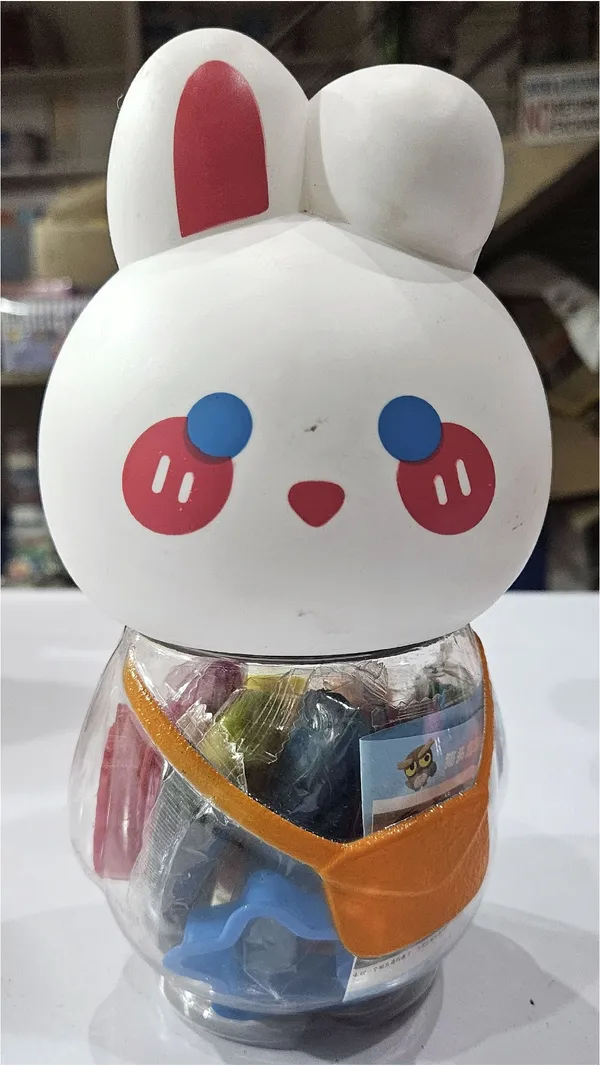 White_Rabbit_Character_Eraser_Set_In_Transparent_Container