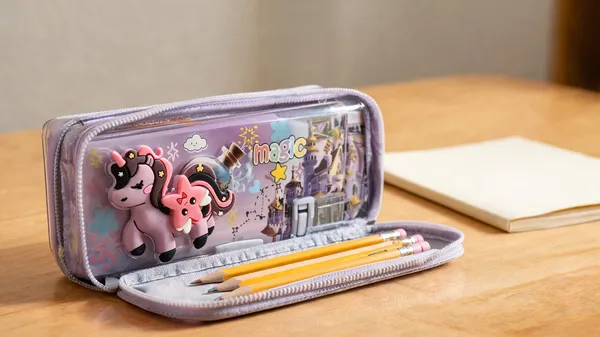 Pink_Unicorn_Star_Print_Zippered_Pencil_Box_For_Kids