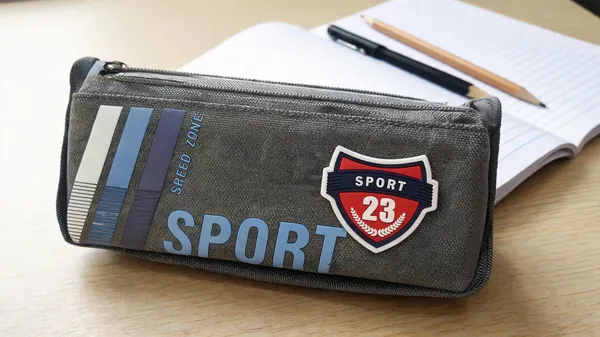 Grey_Sport_23_Stripe_Zippered_Pencil_Pouch_For_Kids