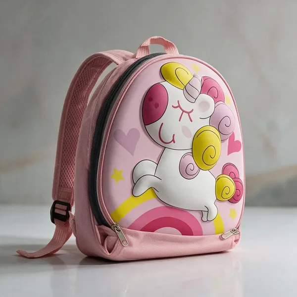 Pink_Polyester_Cartoon_Backpack_for_Girls