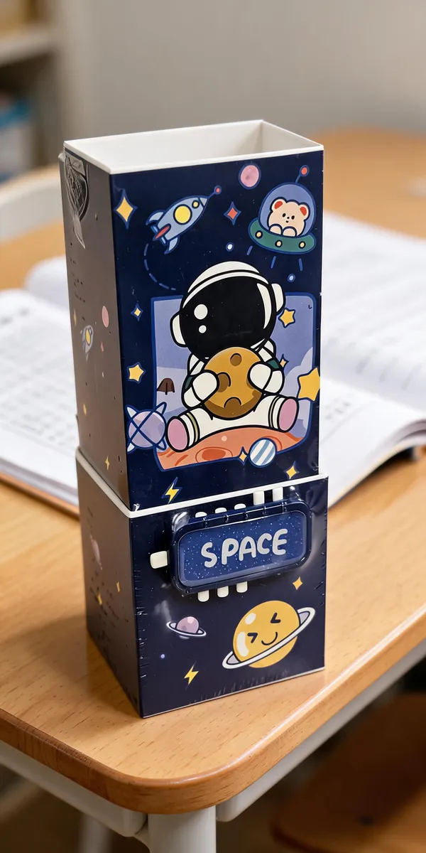 Blue_Space_Astronaut_Print_Desk_Organizer_Pencil_Box_For_Kids