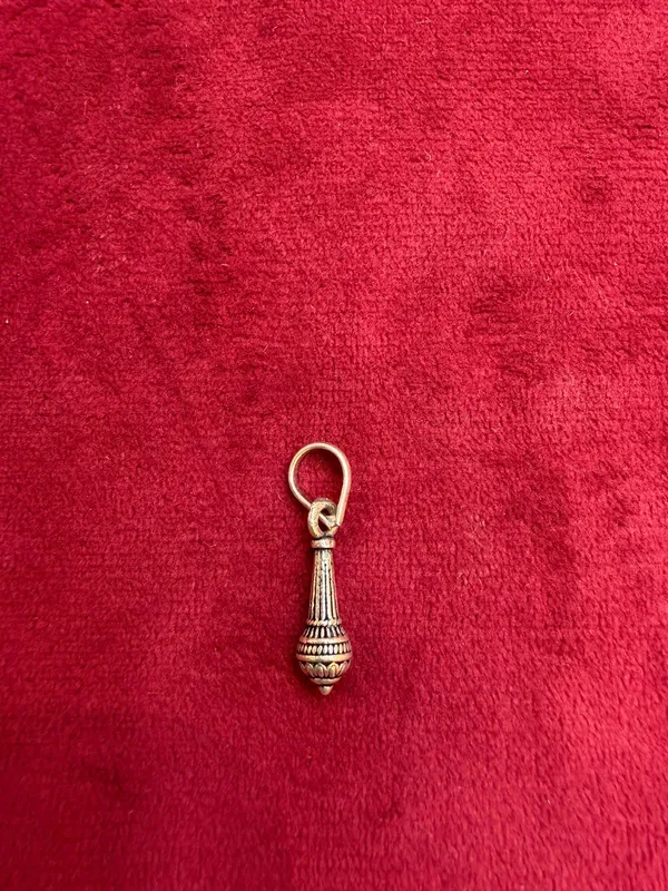 Gold_Tone_925_Silver_Teardrop_Pendant_Charm_For_Women