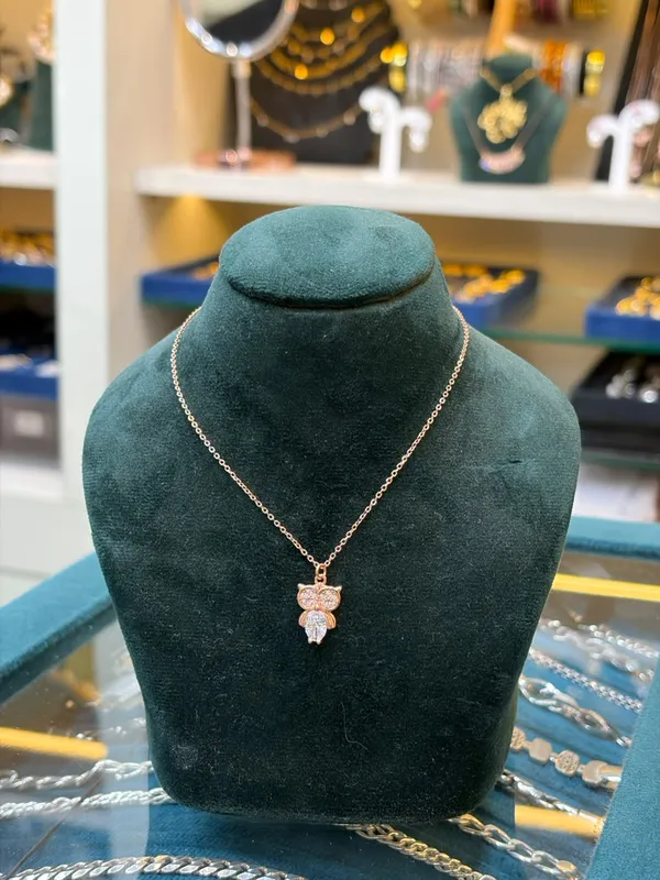 Rose_Gold_925_Silver_Floral_Pendant_Necklace_For_Women