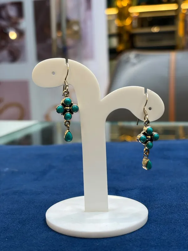 Turquoise_Beaded_Dangle_Earrings_For_Women