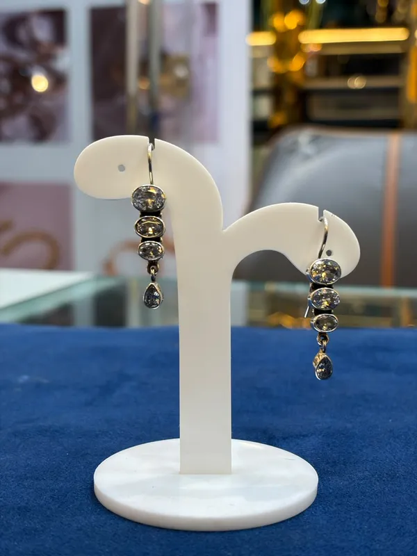 Black_Faceted_Stone_Drop_Earrings_For_Women