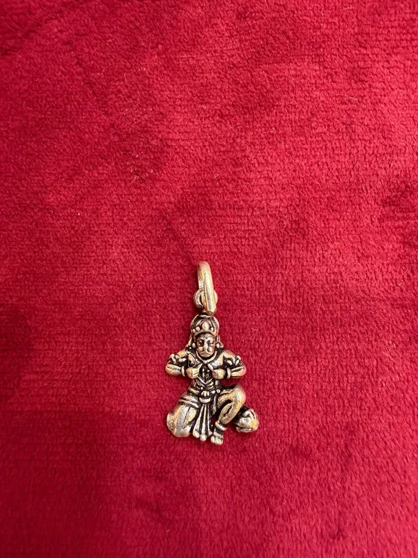 Gold_Tone_925_Silver_Hanuman_Pendant_For_Women